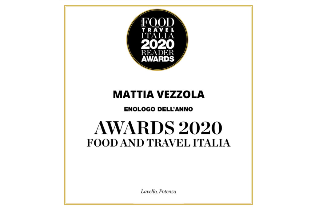 FOOD&TRAVEL ITALIA 2020 ENOLOGO DELL’ANNO
